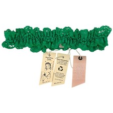 One And Done Garter Emerald Lace One Size We are HAH Ponytail Headband Revolve