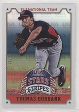 2015 Panini Stars and Stripes Longevity Team Logo Gold 12/25 Thomas Burbank 1d4