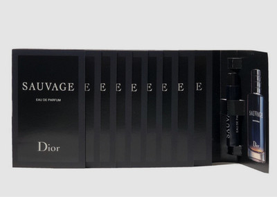 Christian Dior 10 Piece Sauvage Eau De Parfum Sample Spray 1ml each