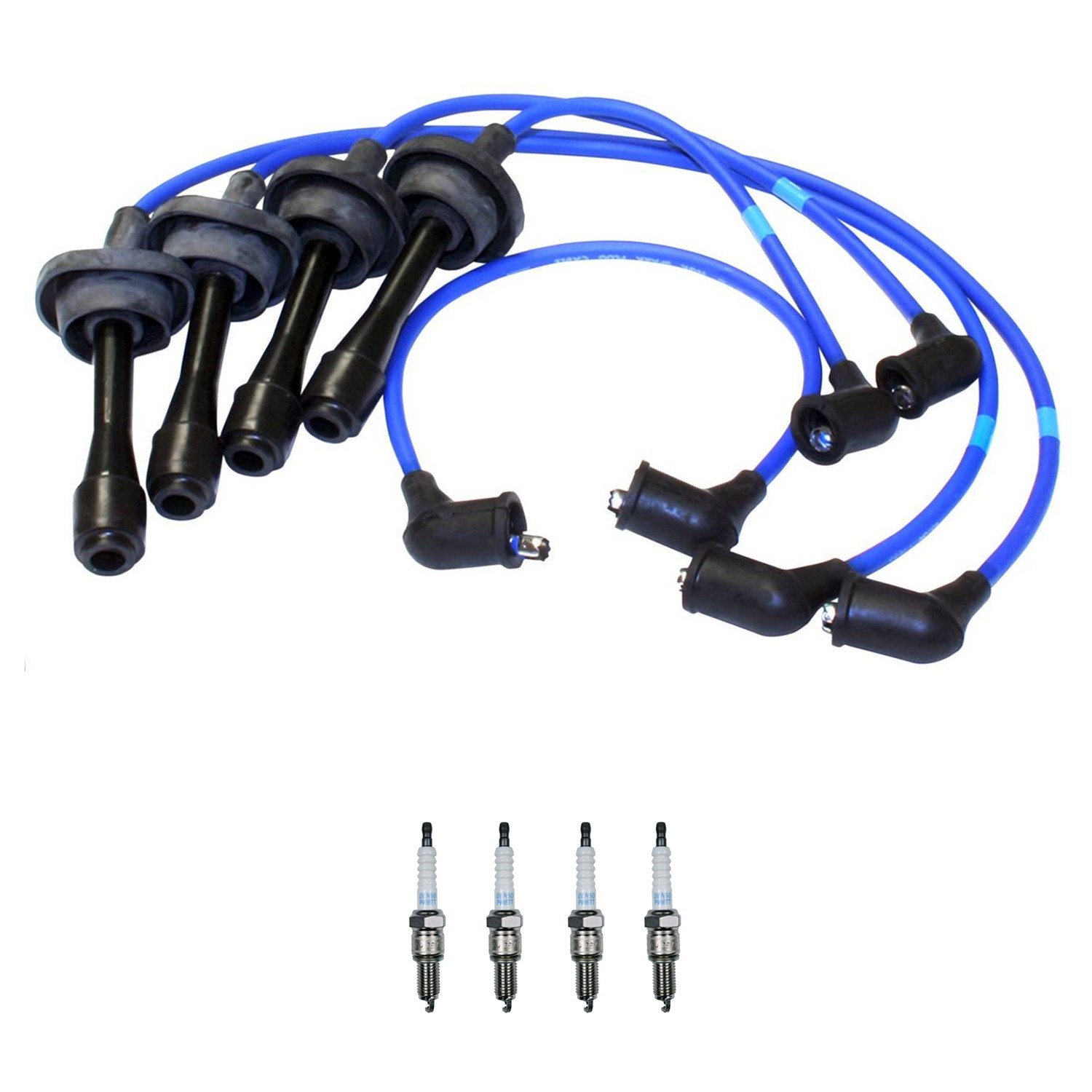 NGK Wire Set  Denso 4 Platinum TT Spark Plugs Kit for Carina Corolla 1.6L L4