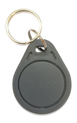 10 Thin 26 Bit Proximity Key Fobs Weigand Prox Keyfobs Medium, Gray 