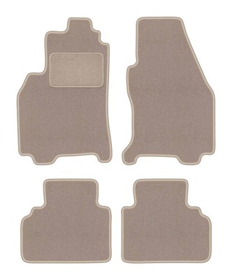 Fußmatten Automatten Velours Beige für Ford Cougar 1998-2004 4-tlg