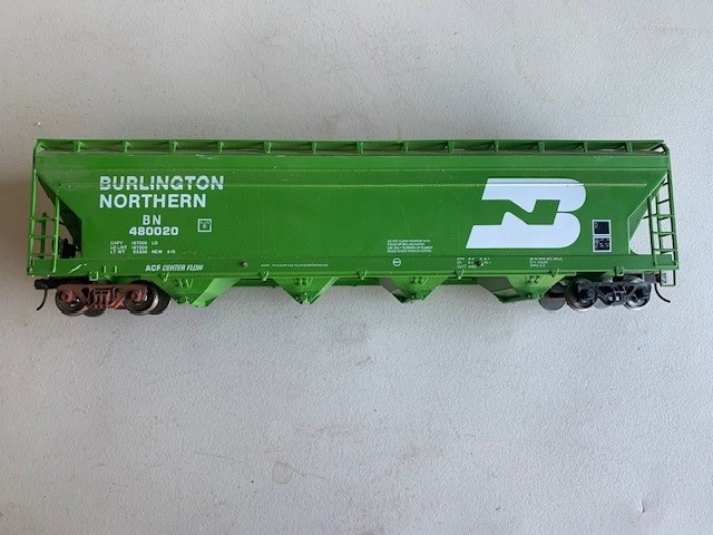 O Scale Burlington Northern 480020 ACF Center flow ( Plate C) (NO BOX)