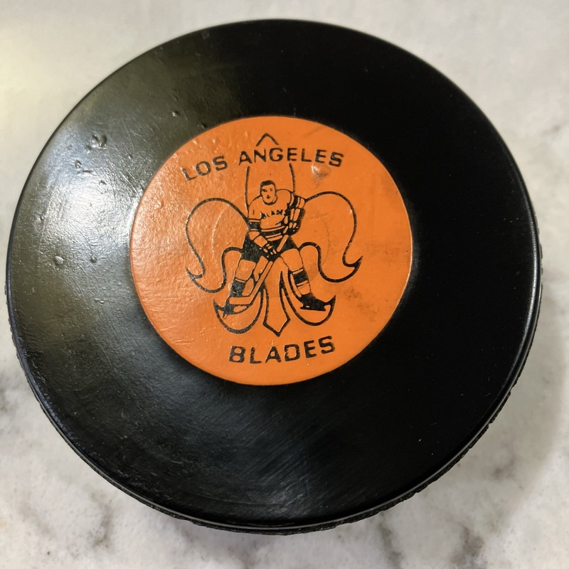 Los Angeles Blades Hockey Puck-Western League-CCM Art Ross Converse