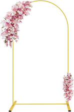6FT Metal Arch Backdrop Stand Wedding Arch Frame for Parties Wedding Floral US