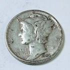 1944 D MERCURY DIME *90% SILVER, Circulated Coin, Free Shipping #6711