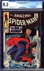 AMAZING SPIDER-MAN #52 CGC 8.5 CR/OW PAGES // JOHN ROMITA COVER MARVEL 1967