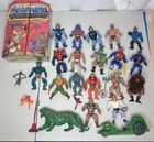 Vintage 80’s MOTU He-Man Figures LOT Battle Cat COLLECTORS Case Road Ripper