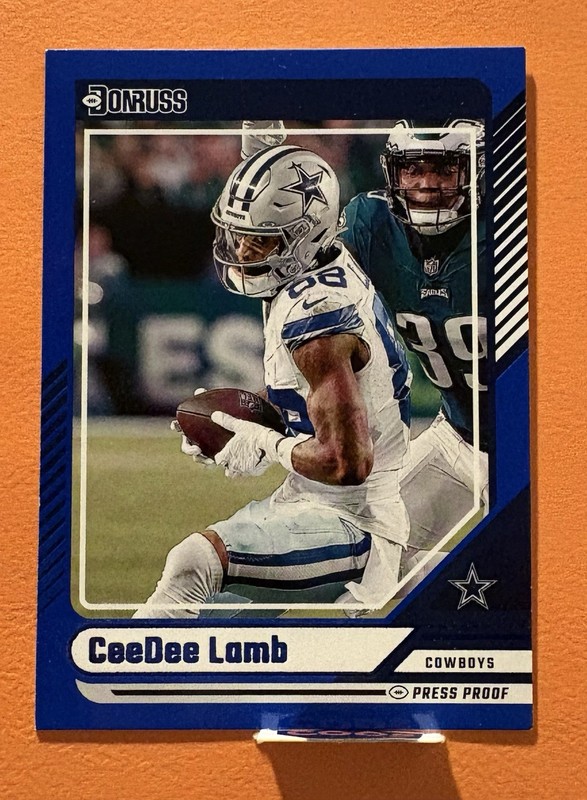 2024 Donruss #45 CeeDee Lamb Press Proof Blue Dallas Cowboys!!!