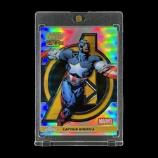 CAPTAIN AMERICA GOLD CHROME REFRACTOR CARD 20...