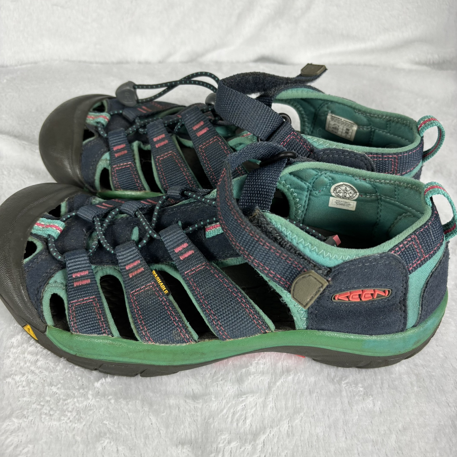 Sandali Keen ragazzo uomo taglia 5 blu lavabili da trekking outdoor