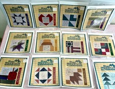 Pine Mountain Designs Sandra Workman Monthly Embroidery Quilt Block Charts 1-12