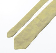 Mens Santorail Gold No Pattern  Pointed Tie