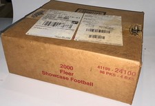 2000 Fleer Showcase Football Hobby Box Case Factory Sealed New