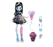 Monster High Frankie Stein Fashion Doll Blue Mattel Scary Sweet Birthday Dress 