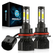 4-sides 9007 Hb5 Led Headlight Bulbs Kit 6500k White High Low Beam Super Bright
