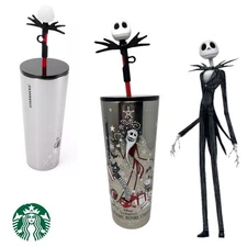 Disney parks authentic Jack Skellington Starbucks Cup Nightmare Before Christmas