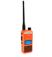 Rugged Radios GMR2 PLUS GMRS FRS 2-Way Handheld Radio Safety Orange Rechargeable