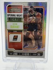 2023-24 Panini Contenders Kevin Durant Opening Night Ticket FOTL #/25 Suns