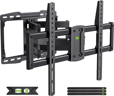 Full Motion TV Wall Mount for 42-85 Inch, TV Mount Swivel and Tilt,Wall Mount Br