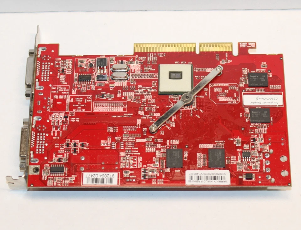 AGP 8x VisionTek ATi Radeon X1650 PRO 512MB VGA 3D video GPU GFX Graphics card - Image 3 of 4