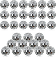 30Pcs Small Mirror Disco Ball 3Cm 1.18In Diameter, Christmas Ball Ornaments, Cak
