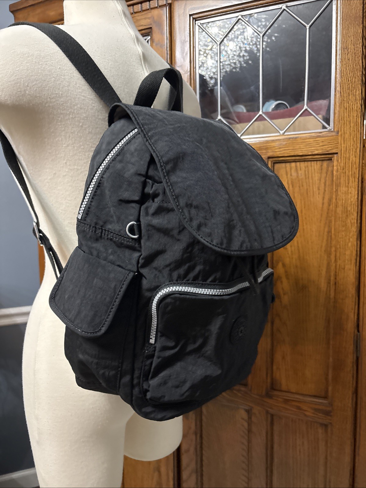Kipling City Pack Black  Backpack No Monkey Charm - image 3