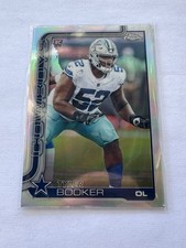 Topps 2025 Chrome Rookie Refractor Tyler Booker #381 Dallas Cowboys