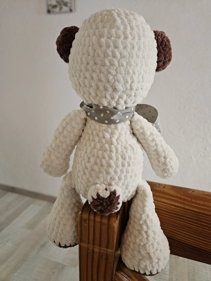 Deko Bär Teddybär Kuscheltier Plüschtier Handarbeit Gehäkelt Ein Geschenk  - Bild 4 von 4