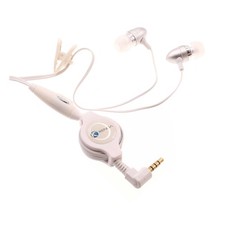 For Samsung Galaxy A07 - Retractable Earphones Wired Headphones Handsfree Mic