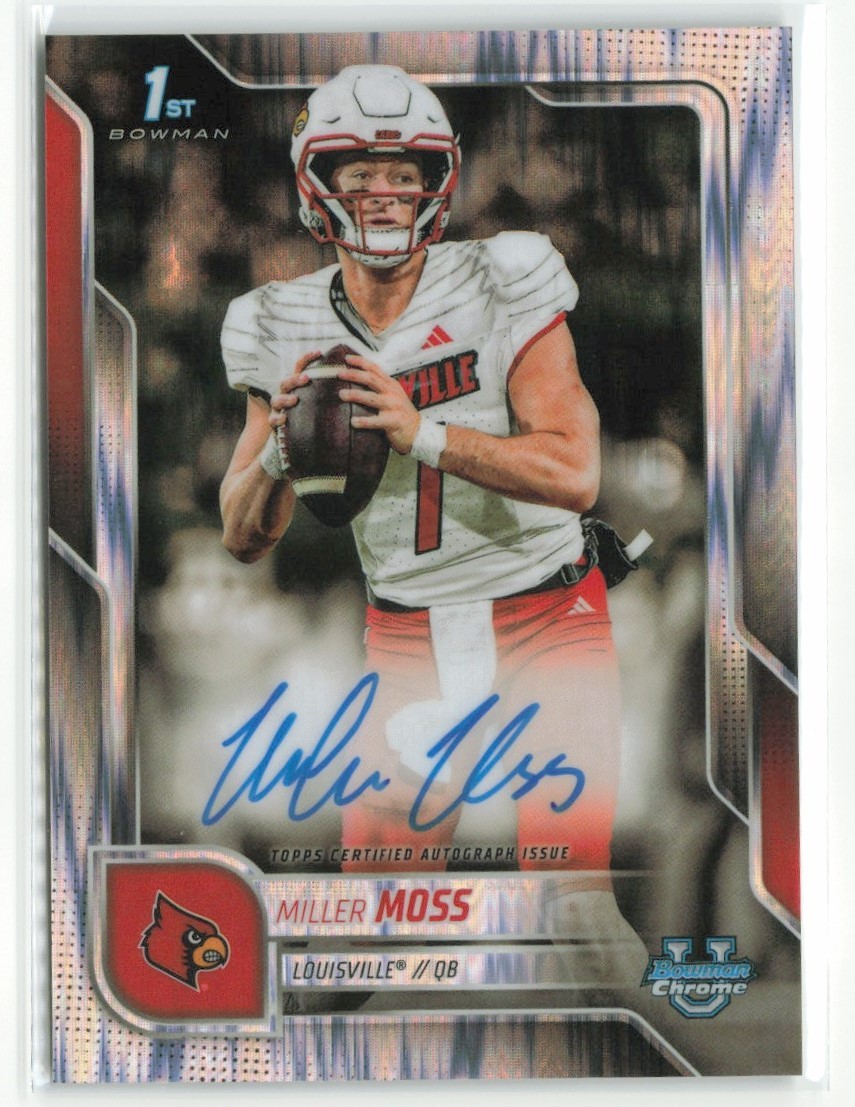 2025 Bowman Chrome University Miller Moss #BCA-MMO Stealth Auto