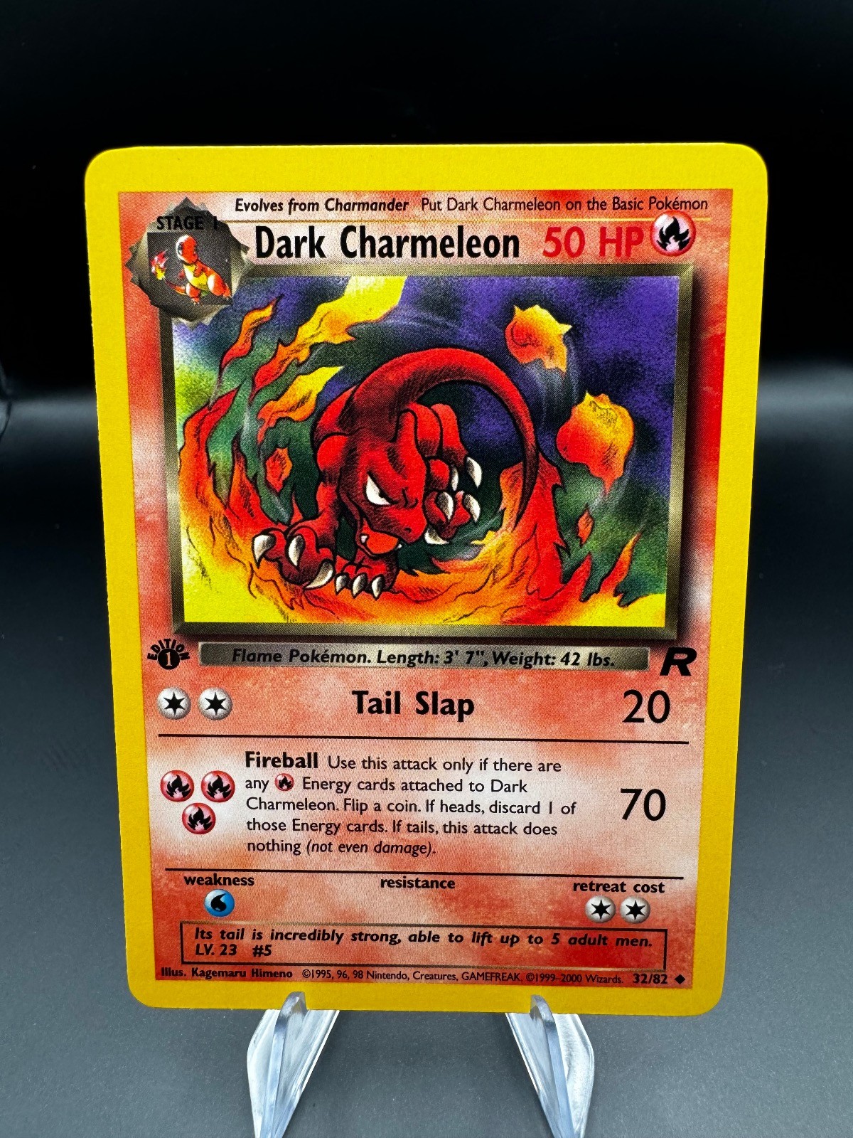 Dark Charmeleon 32/82 Uncommon Team Rocket Pokemon 1st Edition Near Mint