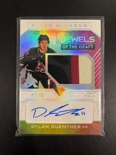 2022-23 Black Diamond Dylan Guenther Jewel of the Draft Auto Patch  43/49 #JD-DG