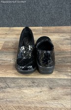 Easy Works by Easy Street Slip Resistant Patent Clogs Black Silver Size 8M