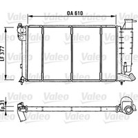 Valeo KÜHler MotorkÜHlung WasserkÜHler Passend FüR CitroËN ZX Peugeot 306 405 40