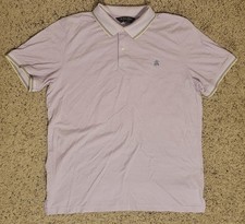 Brooks Brothers Men's XL Lavender Supima Cotton Polo Shirt Original Fit Striped
