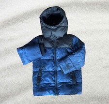 Michael Kors Boys Puffer Coat Jacket Blue And Black Size 5-6