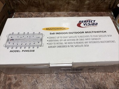 PVMS5X8 - PERFECT VISION - 5 INPUT 8 OUTPUT MULTISWITCH INDOOR/OUTDOOR SWITCH