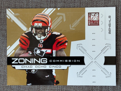 Chad Ocho Cinco Gold /999 | 2010 Donruss Elite Zoning Commission #2