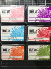 New VECCHI RANGER Rubber stamp make art ALL NEW 6 blendable DYE INK PADS