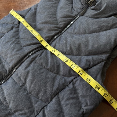 Eddie Bauer Women’s EB650 Down Puffer Vest XS Gray Full Zip Quilted Mock Neck - Picture 12 of 17