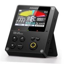 Metronome Tuner, Rechargeable 3 In 1 Digital Metronome with Trainer black