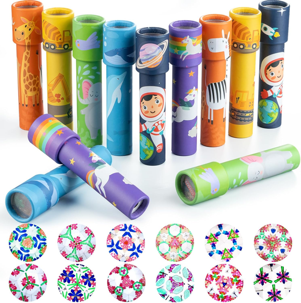 iKeelo 12 StüCk Kaleidoskope Mitgebsel & Gastgeschenke FüR Kindergeburtstag-image