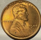 1944 D Lincoln Wheat Penny BU UNC Beauty - #1976