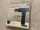 Sharper Image PowerBoost Versa Hot/Cold Percussion Massage Gun, 6 Heads, Blue