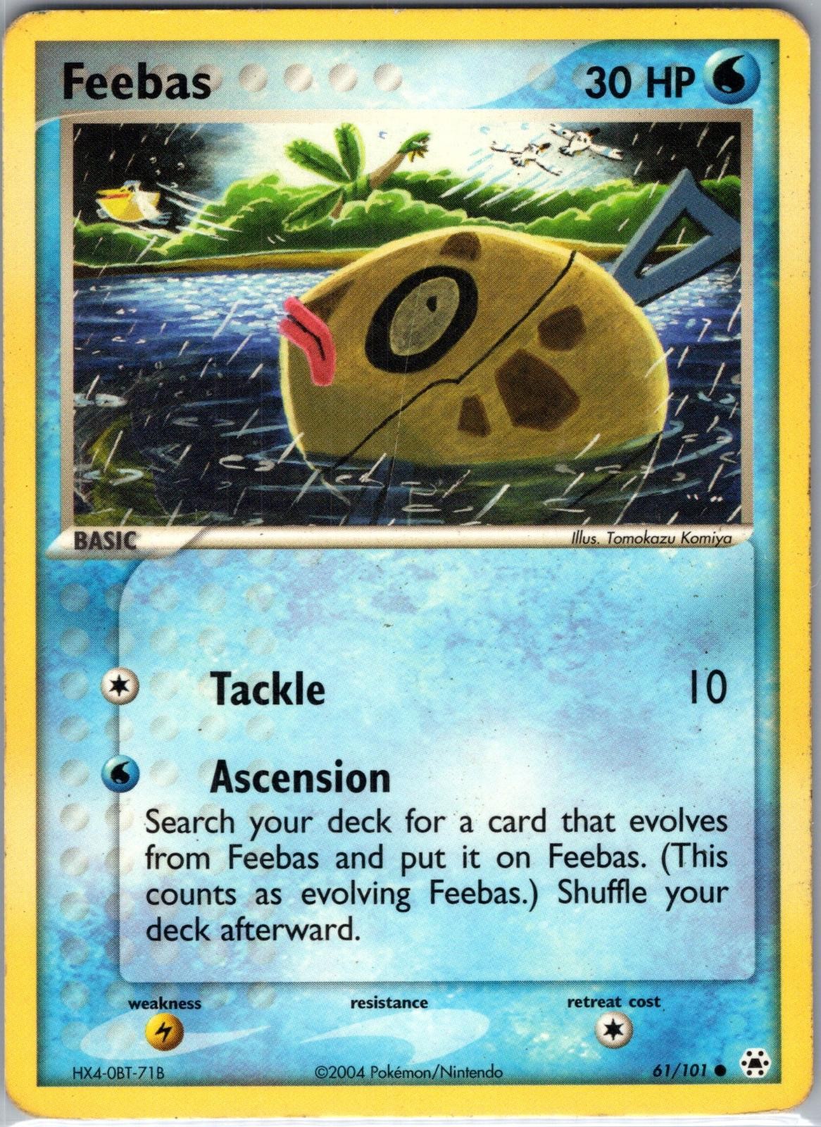 Feebas 61/101 Common Hidden Legends Pokemon Lightly Played