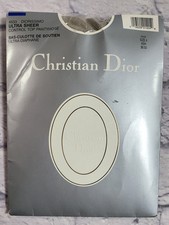 Vintage Christian Dior Hosiery Ultra Sheer Size 4 Ash