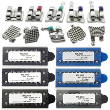 Dental Orthodontic Braces Metal Brackets Roth MBT 0.022 0.018 345 Hook One-Piece
