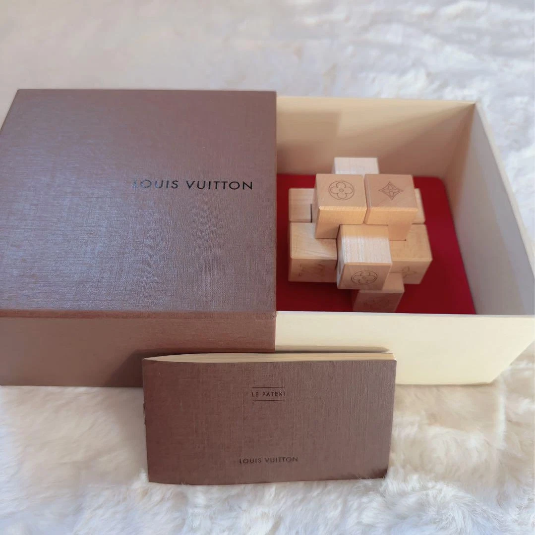 Louis Vuitton Original Limited Wooden Puzzle Blocks Toy with Box from Japan