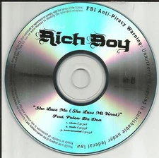 RICH BOY She Luvs Me 3TRX w/ RARE CLEAN & INSTRUMENTAL PROMO DJ CD Single 2010